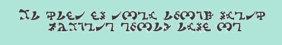 alphabet énochien ou hénokéen